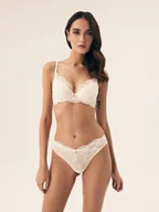 Majtki damskie - Majtki Figi Blueberry Esotiq kremowy XL - miniaturka - grafika 1