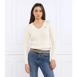 POLO RALPH LAUREN Sweter | Slim Fit - Swetry damskie - miniaturka - grafika 1