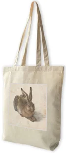 Torba z naszywką Młody zając Albrecht Dürer - Torby i wózki na zakupy - miniaturka - grafika 1