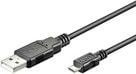 Kabel USB MicroConnect USB-A - microUSB 0.6 m Czarny USBABMICRO0,60