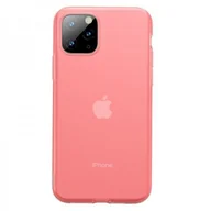 Etui i futerały do telefonów - Baseus Jelly Liquid Silica Gel | Etui slim obudowa case do iPhone 11 Pro Max | transparentny czerwony WIAPIPH65S-GD09 - miniaturka - grafika 1