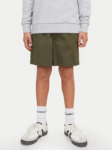 Jack&Jones Junior Szorty materiałowe Jaiden 12275013 Zielony Loose Fit - Spodenki damskie - miniaturka - grafika 1