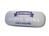 Akcesoria do okularów - Etui na okulary Super Mama szare - miniaturka - grafika 1