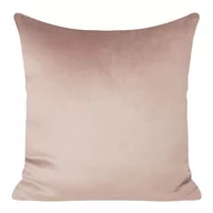 Poszewki na poduszki - Euro Firany Poszewka Velvetowa Pierre 40 x 40 Pudrowy 1222642 - miniaturka - grafika 1