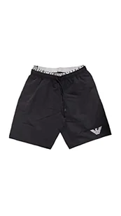 Emporio Armani Swimwear Emporio Armani Logo Band Bermudy szorty kąpielowe Swim Trunks, czarne, rozmiar 50, czarny - Spodenki damskie - miniaturka - grafika 1
