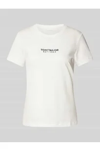 T-shirt o kroju regular fit z czystej bawełny ekologicznej - Tom Tailor - Koszulki i topy damskie - miniaturka - grafika 1