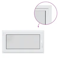 Tablice i flipcharty - vidaXL Okno piwniczne RISOR 110x60 cm uchylno-rozwierne DIN lewe białe - miniaturka - grafika 1