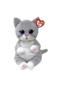 Maskotki i pluszaki - Maskotka TY Beanie Bellies MORGAN kot szaro-biały 24cm 43203 - miniaturka - grafika 1