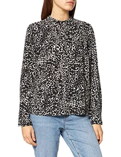 Only Onlnew Mallory L/S bluzka AOP WVN Noos top damska, Whitecap Gray/Aop:petra Grafika, 32 - Bluzki damskie - miniaturka - grafika 1