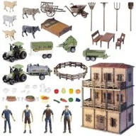 Figurki dla dzieci - Duży zestaw farma z domkiem rolnika DIY Maksik - miniaturka - grafika 1