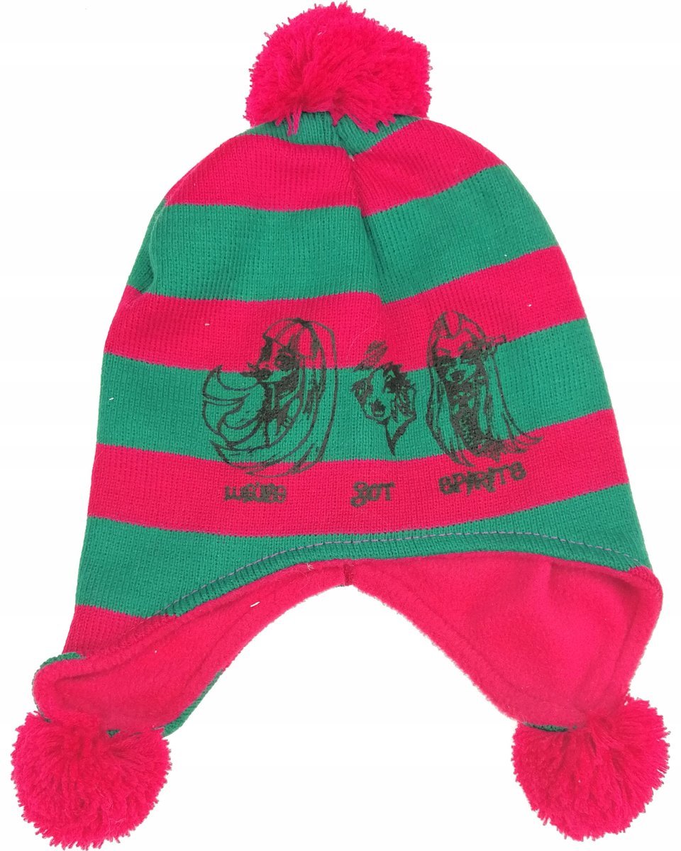 MONSTER HIGH Śliczna Zimowa Czapka Uszatka NOWA