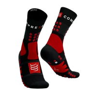 Skarpetki sportowe męskie - COMPRESSPORT Skarpetki trekkingowe HIKING SOCKS black/red/white - miniaturka - grafika 1