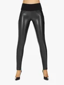 Spodnie damskie - Damskie spodnie Spencer 200 DEN czarne Bas Bleu r.2XL - miniaturka - grafika 1