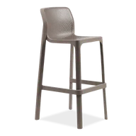 Fotele i krzesła ogrodowe - Hoker Nardi NET STOOL Tortora - miniaturka - grafika 1