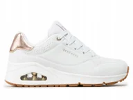 Buty sportowe damskie - Buty damskie Skechers Uno 177094-WHT 39 niskie - miniaturka - grafika 1
