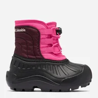 Buty dla dziewczynek - Śniegowce dziecięce dla dziewczynki wodoodporne Columbia Children's Powderbug Snowlite Lace 2103522695 27 (10US) Różowy/Czarny (195981538571) - miniaturka - grafika 1