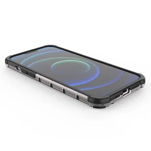 Honeycomb etui pancerny pokrowiec z żelową ramką iPhone 13 Pro Max zielony - Etui i futerały do telefonów - miniaturka - grafika 12