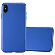 Etui i futerały do telefonów - Pokrowiec Do Apple iPhone XS MAX Etui w METAL NIEBIESKI Hard Case Cover Obudowa Ochronny Cadorabo - miniaturka - grafika 1