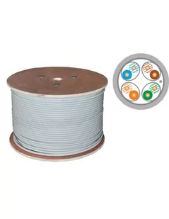 Kable F/FTP kat.6A LSOH 4x2x23AWG B2ca 500m (10Gb/s) 25 lat gwarancji, badanie jakości laboratorium INTERTEK (USA) - Pozostałe akcesoria sieciowe - miniaturka - grafika 1