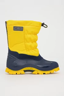 Buty dla dziewczynek - CMP Śniegowce dziecięce Hanki 2.0 kolor żółty - grafika 1