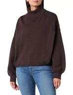 Swetry damskie - CARNEA Damski sweter z golfem 25825303-CA04, brązowy, M/L, brązowy, M-L - miniaturka - grafika 1