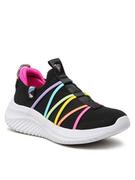 Buty dla dziewczynek - Skechers Sneakersy Ultra Flex 3.0 302242L/BKMT Czarny - miniaturka - grafika 1