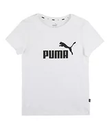 Koszulki dla dziewczynek - Puma Koszulka dziewczęca Ess logo G White 110 587029 - miniaturka - grafika 1