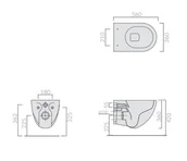 Miski WC - Galassia Dream Toaleta WC 56x36 cm bez kołnierza biała 7317 - odbiór osobisty: Kraków, Warszawa - miniaturka - grafika 1