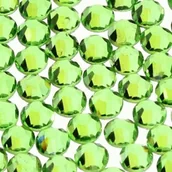 Ozdoby do paznokci - Cyrkonie do paznokci szklane ss3 peridot 1440 szt paczka - miniaturka - grafika 1