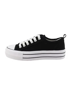 Tom Tailor Sneakersy w kolorze czarnym - Trampki damskie - miniaturka - grafika 1