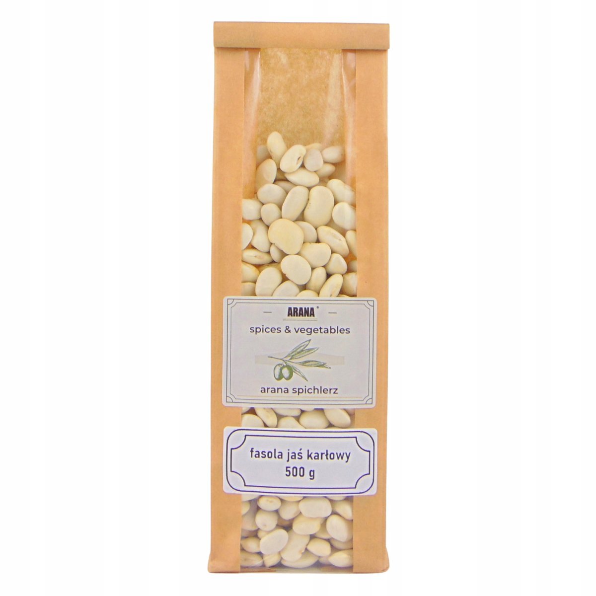 FASOLA JAŚ KARŁOWY 500g biała doskonała jakość