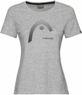 Head Club Lara T-shirt W Grey Melange 2021 - Koszulki sportowe damskie - miniaturka - grafika 1