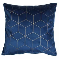 Poduszki dekoracyjne - Poduszka SANSO 45 x 45 cm granatowa - miniaturka - grafika 1
