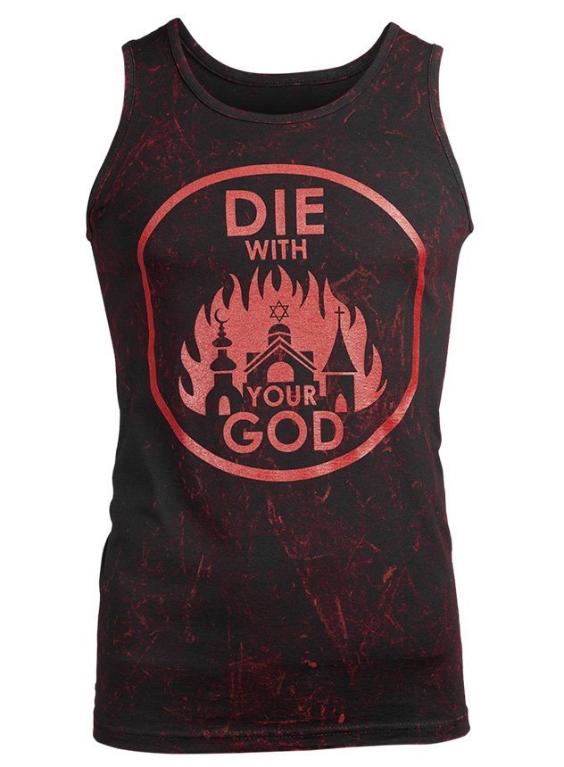 koszulka na ramiączkach AMENOMEN - DIE WITH YOUR GOD (OMEN071KR BLACK ALLPRINT RED)-S