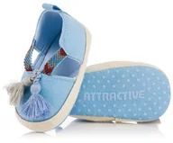 Buty dla dziewczynek - Buciki Niechodki Niemowlęce Dla Dzieci - R.19/20 - miniaturka - grafika 1