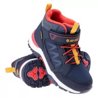 Buty dla dziewczynek - Buty Hi-Tec Girvine Mid Wp Jr 92800442356 niebieskie - miniaturka - grafika 1