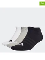 Skarpetki męskie - adidas Skarpety funkcyjne (3 pary) w kolorze biało-szaro-czarnym - miniaturka - grafika 1