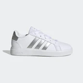 Buty trekkingowe dziecięce - Buty do chodzenia dla dzieci Adidas Grand Court Lifestyle Tennis Lace-Up - miniaturka - grafika 1