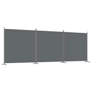 Lumarko Parawan 3-panelowy, antracytowy, 525x180 cm, tkanina! - Parawany - miniaturka - grafika 3