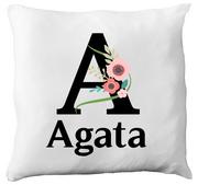 Poduszki dekoracyjne - Poduszka imię Agata, prezent na każdą okazję, 1 - miniaturka - grafika 1