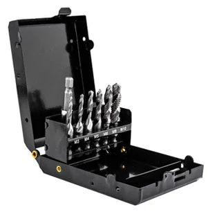 Zestaw wierteł gwintujących M3-M10 HSS 6szt SILVER - Wiertła - miniaturka - grafika 6