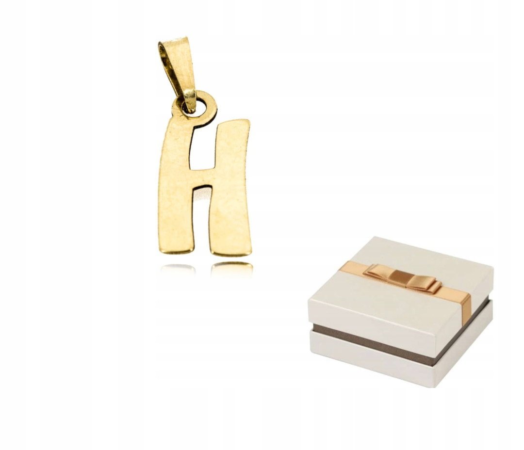 Złoto 585 Złota Literka H Litera zawieszka wisior 14 karatów ZZ62