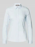 Koszule damskie - Bluzka o kroju slim fit z krytą listwą guzikową - miniaturka - grafika 1