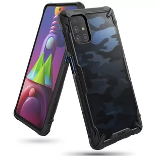Etui Ringke Fusion X Design do Samsung Galaxy M51 czarny Camo Black - Etui i futerały do telefonów - miniaturka - grafika 1