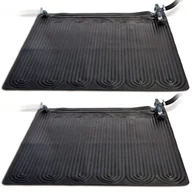 Akcesoria do basenów - Intex vidaXL Podgrzewacz / Solarna mata grzewcza 2 szt PVC 1,2x1,2 m, czarny - miniaturka - grafika 1