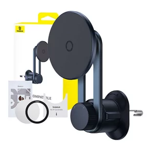Magnetyczny uchwyt samochodowy Baseus MagPro do kratki (czarny) - Uchwyty samochodowe do telefonów - miniaturka - grafika 1