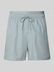 Spodenki kąpielowe z elastycznym pasem - Kąpielówki męskie - miniaturka - grafika 1