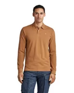 Koszulki męskie - G-STAR RAW Męska koszulka polo Dunda Core, brązowy (Oxide Ocre 5864-1329), XS - miniaturka - grafika 1