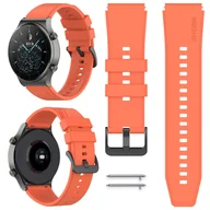 Akcesoria do smartwatchy - PASEK DO HUAWEI WATCH GT/GT 2/GT 2E/GT 2 PRO/3/3 PRO/GT 3/GT 3 SE/GT 3 PRO - POMARAŃCZOWY - miniaturka - grafika 1
