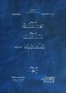 Plakaty - Patent, Papieros Projekt z 1913 Niebieski - plakat Wymiar do wyboru: 40x50 cm - miniaturka - grafika 1